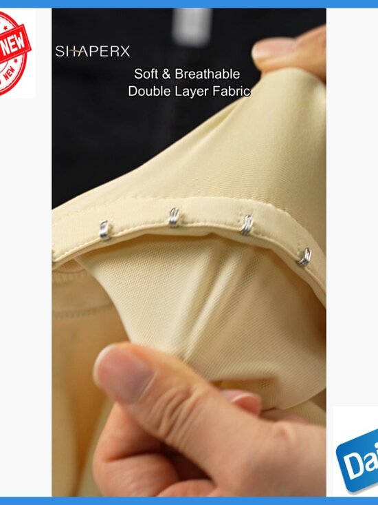 Full Body Shapewear with Arm Slimming Zipper Crotch Tummy Control - Picture 7 of 7